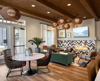 Social Lounge Seating Area at The Seaton Apartments in San Diego CA